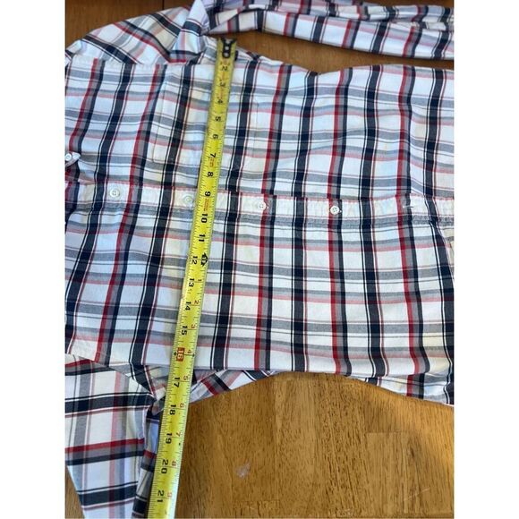 Thom Browne Plaid Print Long Sleeve Button Down Shirt Womens Size XS - Picture 7 of 9